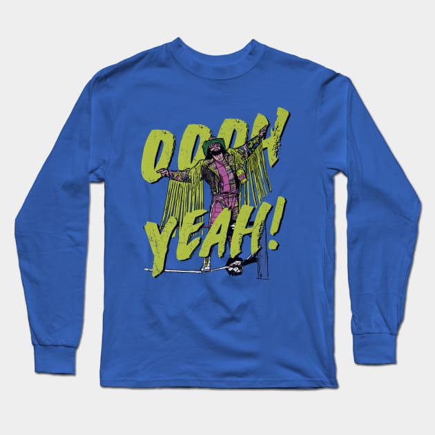 Macho Man OOOH YEAH! Long Sleeve T-Shirt by MunMun_Design